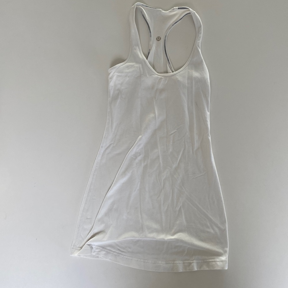 Lululemon white tank size 4